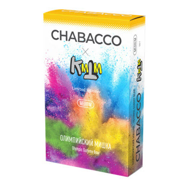 Смесь Chabacco Medium OLYMPIC GUMMY BEAR (ОЛИМПИЙСКИЙ МИШКА) 50 гр в Турции