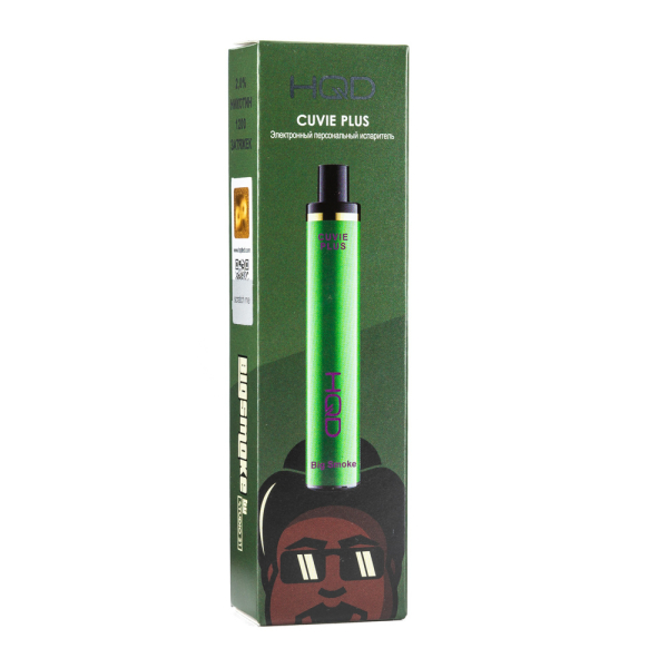 Одноразовая электронная сигарета HQD Cuvie Plus Big smoke 1200 затяжек в Турции