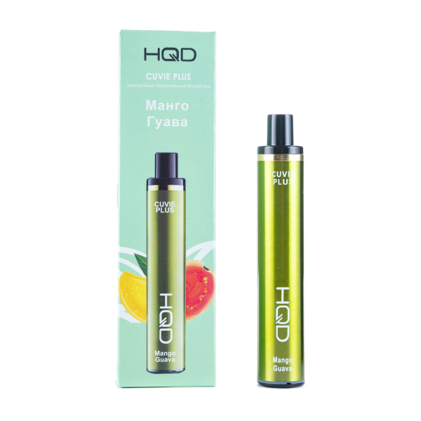 Одноразовая электронная сигарета HQD Cuvie Plus Mango Guava (Манго Гуава) 1200 затяжек в Турции