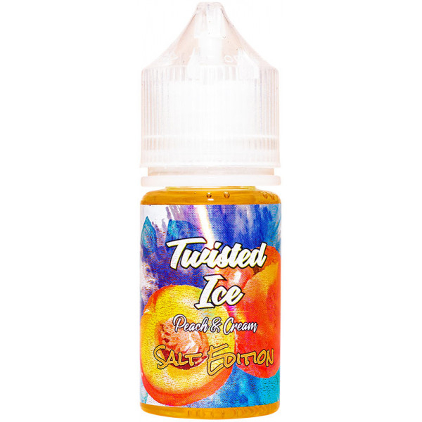 Жидкость Twisted Ice Salt Peach&Cream (Персиково Сливочный Щербет) (30 мл, 20 мг/мл) в Турции