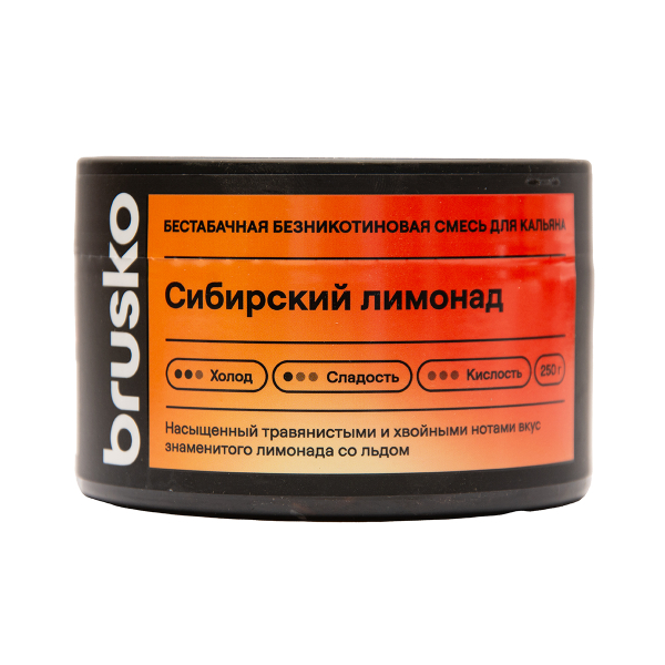 Бестабачная смесь Brusko Сибирский Лимонад 250 грамм в Турции