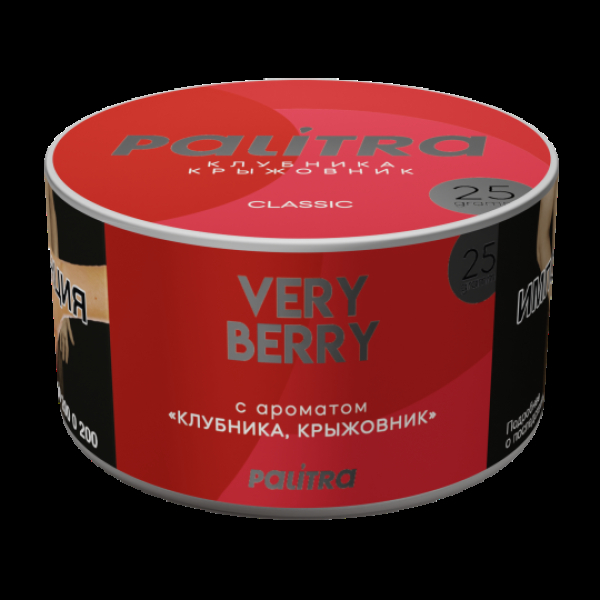 Табак Palitra Very Berry Клубника Крыжовник 25 грамм в Турции