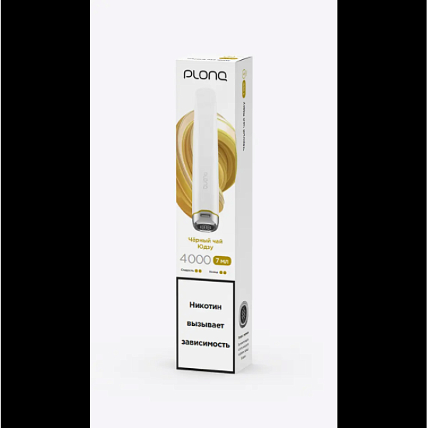 Электронка Plonq Plus Pro 4000 Черный Чай Юдзу 4000 затяжек в Турции